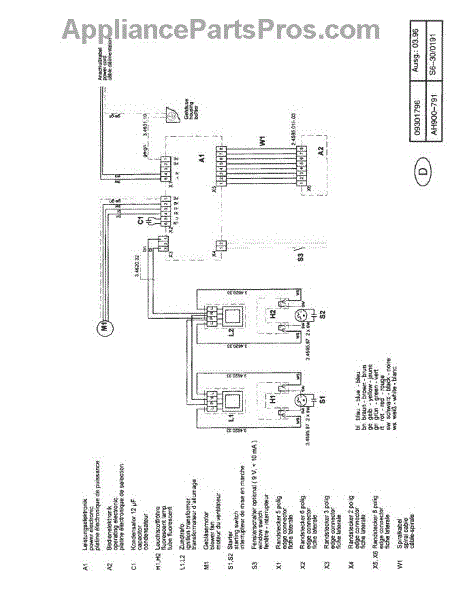 Parts for Gaggenau AH900-791: Tech Wiring Diagram Parts ...