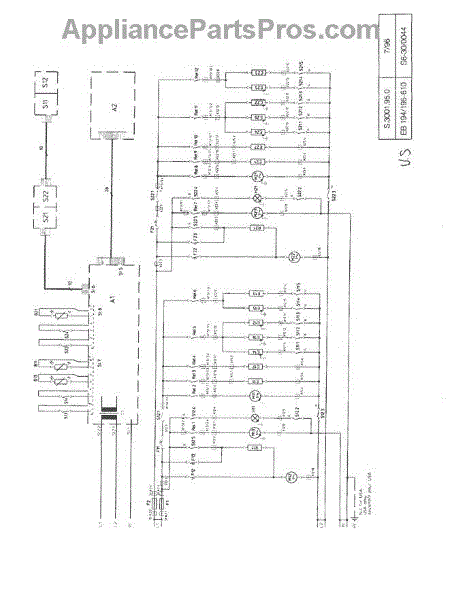 Parts for Gaggenau EB195-630: Oven Tech Wiring Diagram Parts ...