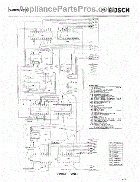 Parts for Bosch HBL565: Tech Wiring Diagram Auc Page 1 Parts ...