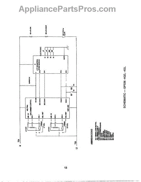 Parts for Thermador PCS366: Schematic Diagram Parts ...