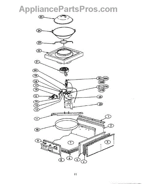 Parts for Thermador GPS484WKS: Wok Burner Box Parts ... thermador stove wiring diagram 