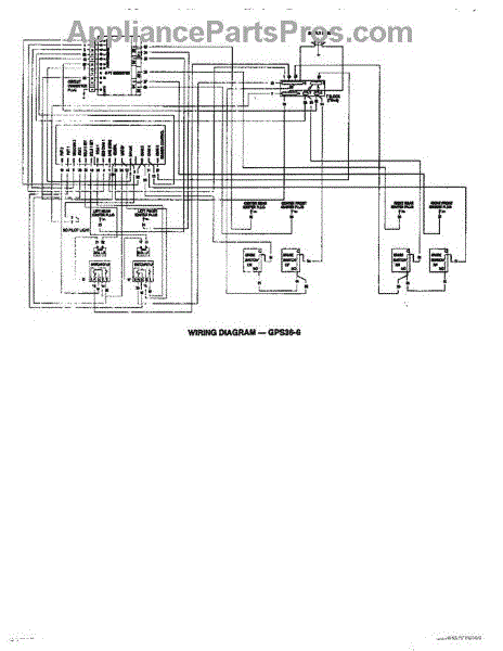 Parts for Thermador GPS364GD: Wiring Diagram (2) Parts ...