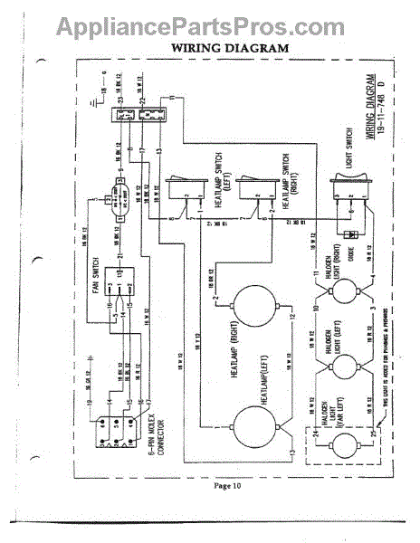 Parts for Thermador PH36HQS: Wiring Diagram Parts - AppliancePartsPros.com