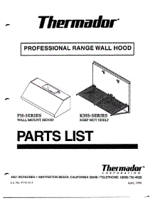 thermador range cover