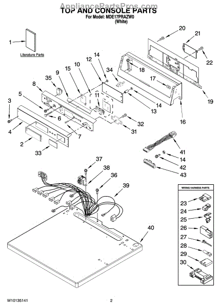 Whirlpool WPW10135233 Switch (AP6015561) - AppliancePartsPros.com