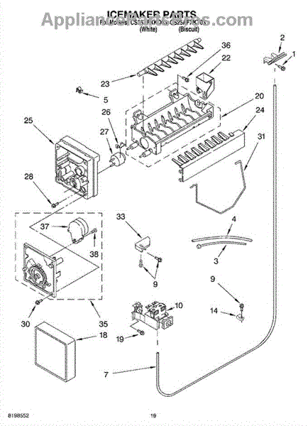 Whirlpool WPW10350006 Water Tube (AP6020115) - AppliancePartsPros.com