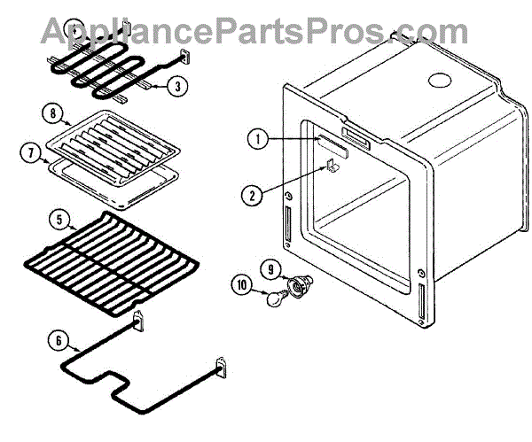 Parts for Magic Chef 3527XRW: Oven Parts - AppliancePartsPros.com