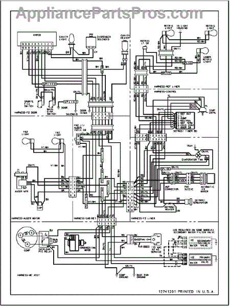 Parts for Amana ARSE66ZBW / PARSE66ZBW0: Wiring Information Parts ...