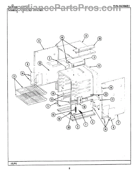 Parts for Maytag CWG402: Oven Parts - AppliancePartsPros.com