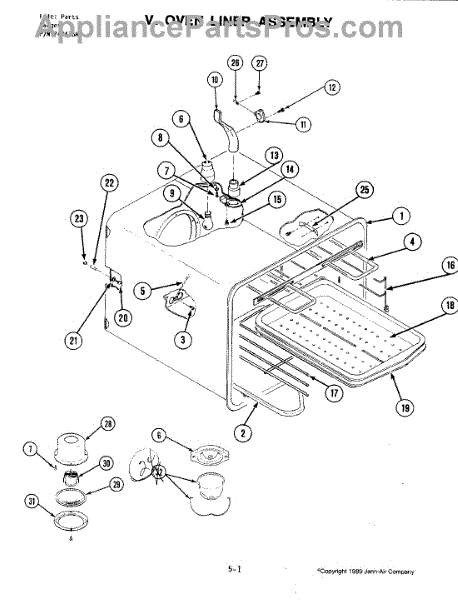 Parts for Jenn-Air D140: Oven Parts - AppliancePartsPros.com