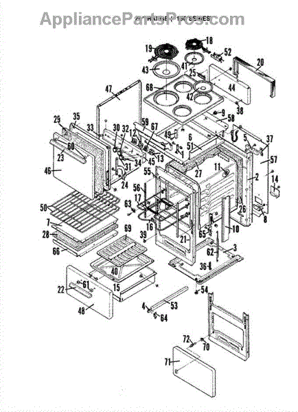 Parts for Hardwick D-150: Body Parts - AppliancePartsPros.com