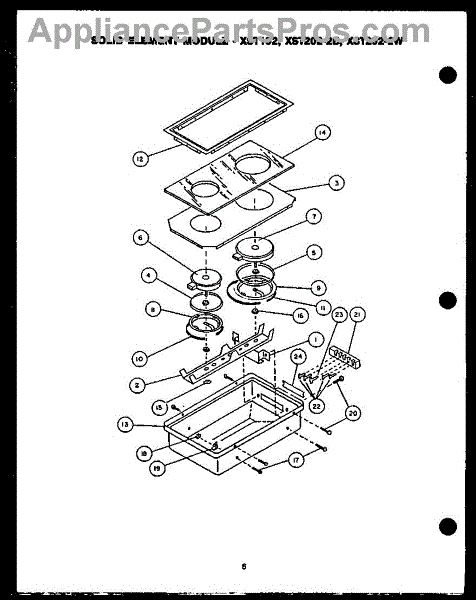 Parts For Amana FDU185: Module-XST10 / XST202-2B / XST202-2W Parts ...