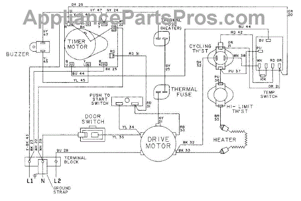 Parts for Maytag LDE8424ACE: Wiring Information-LDE8424ACX Parts ...