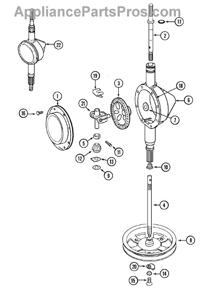 Parts For Maytag Lse7804ace: Transmission Parts - Appliancepartspros.com