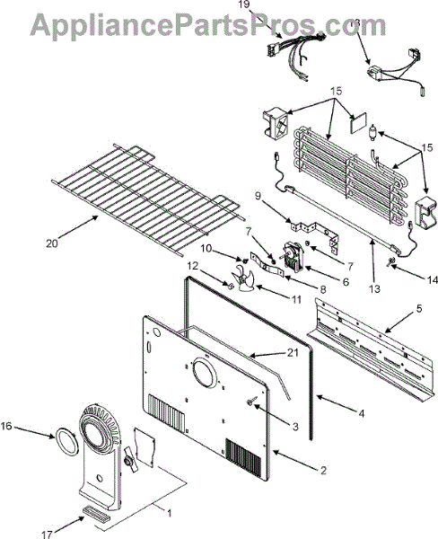 Parts for Admiral LTF2112ARB: Freezer Compartment Parts ...