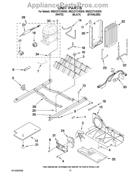 Parts for Maytag MSD2272VEW00: Unit Parts - AppliancePartsPros.com