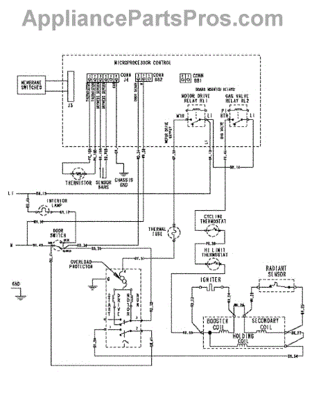 Parts for Maytag MDG5500AWW: Wiring Information Parts ...