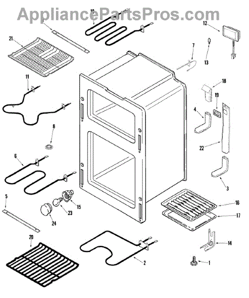 Parts for Maytag MER6755AAS: Oven Parts - AppliancePartsPros.com