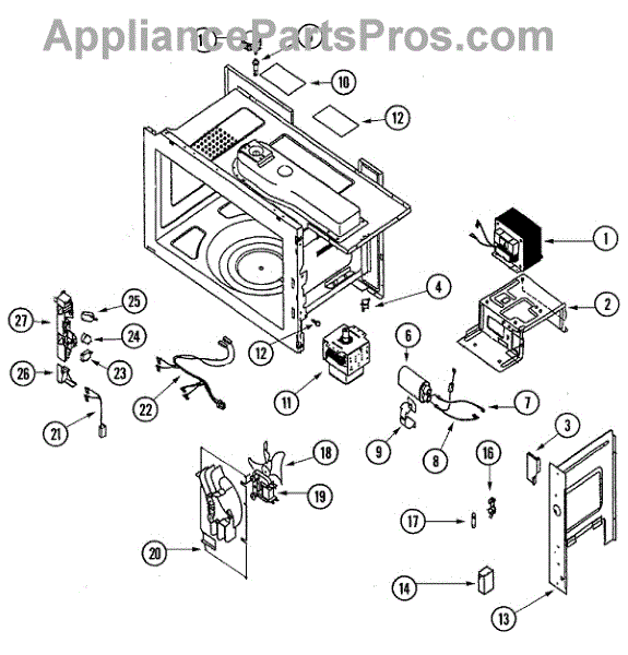 Parts For Maytag Mmv5100aaq: Switches & Microwave Parts 