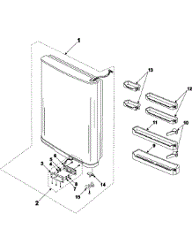 Parts For Samsung Rb2155sh Refrigerator Door Parts