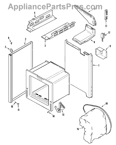 Parts for Crosley CG31600ADV: Body Parts - AppliancePartsPros.com