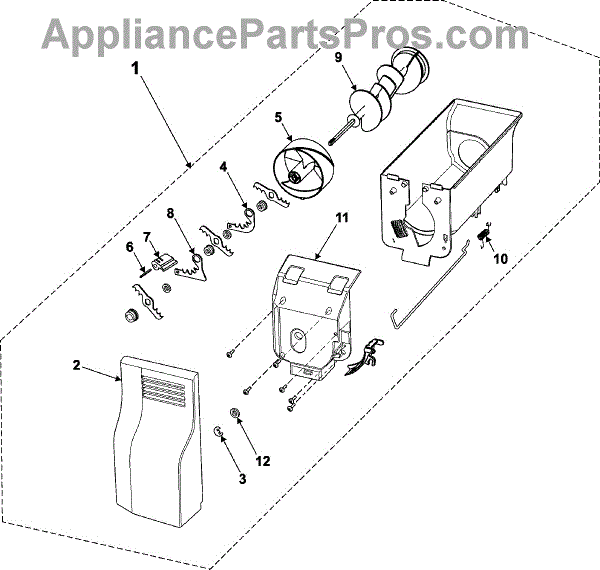 Parts for Samsung RS2630WW: Ice Bin Parts ... frost diagram for chlorine 