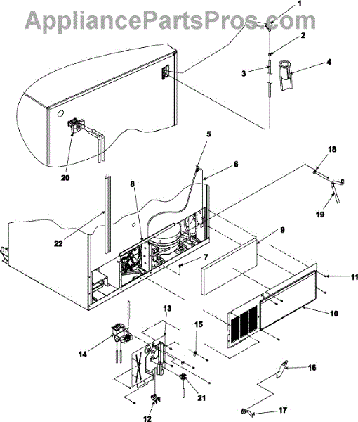 Parts for Amana ASD2625KEB: Cabinet Back Parts - AppliancePartsPros.com