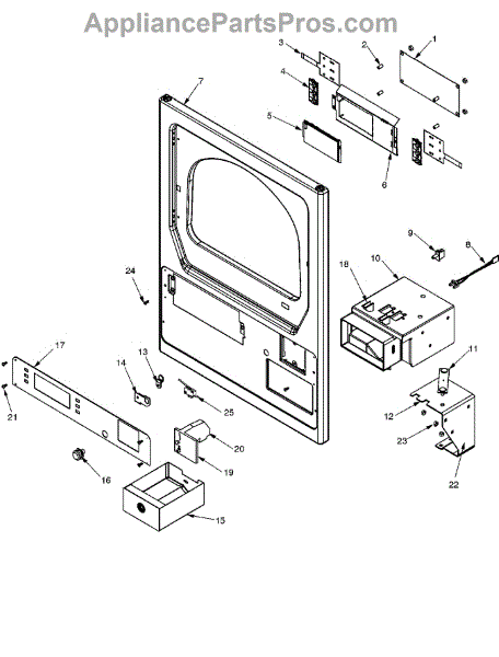 Parts for Maytag MLE23PDFYW: Control Panel Parts - AppliancePartsPros.com