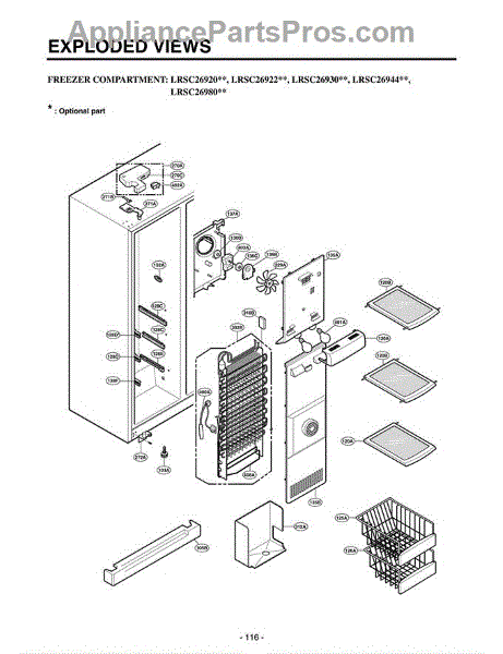 Parts for LG LRSC26920TT / ATICLGA: Section 3 Parts