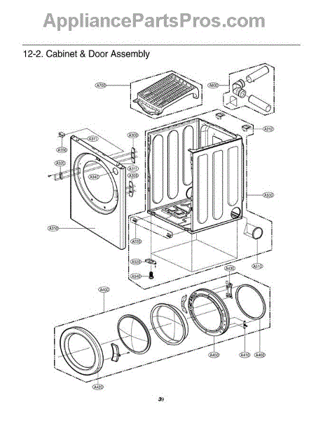 Parts for LG DLG0452W / ABWEEUS: Section 2 Parts - AppliancePartsPros.com