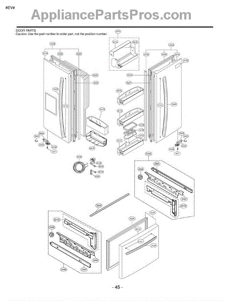 Parts for LG LFX23961ST / ASTCLGA: Section 4 Parts - AppliancePartsPros.com