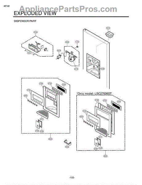 Parts for LG LSC27926TT / ATICLGA: Section 7 Parts - AppliancePartsPros.com