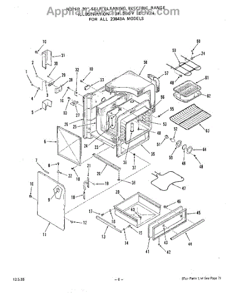 Parts for Roper 2384W3A: Body Parts - AppliancePartsPros.com