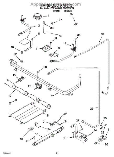 Whirlpool WP98014893 Gas Safety Valve (AP6014264) - AppliancePartsPros.com