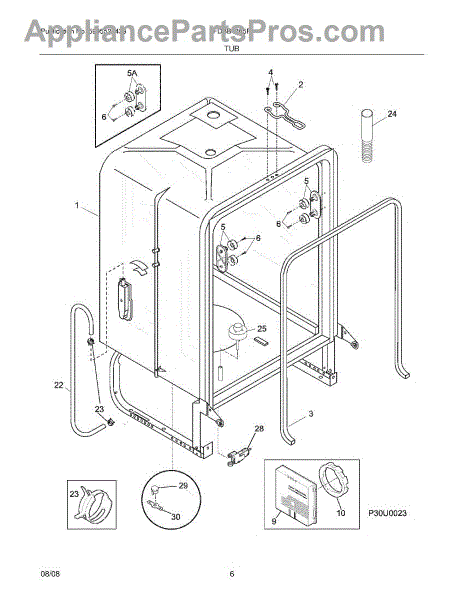 frigidaire dishwasher vent