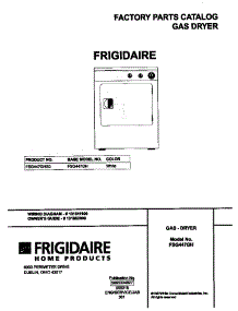 FSG447GHS0 Frigidaire Dryer Parts & Free Repair Help - AppliancePartsPros