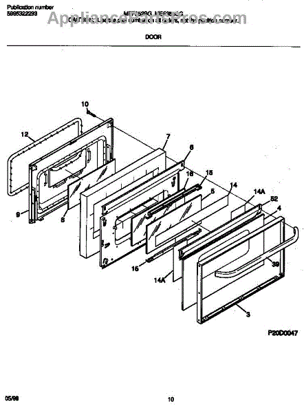 Frigidaire 316065306 Warning Plate (AP2124927) - AppliancePartsPros.com