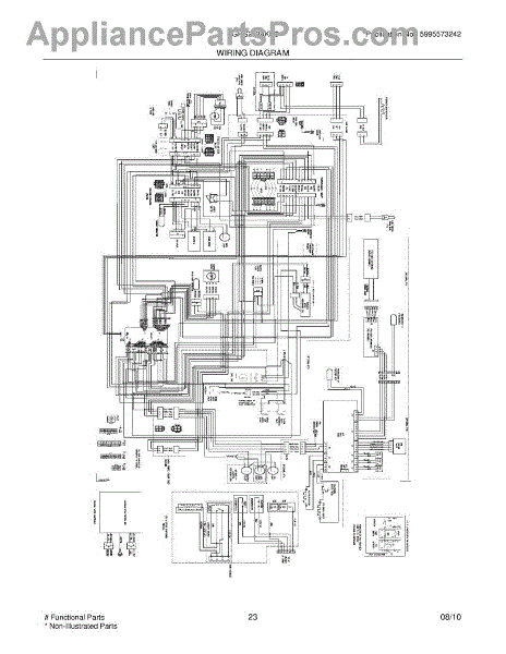 Parts For Frigidaire FGHS2334KB5: Wiring Diagram Parts ...