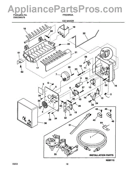 Frigidaire Ice Maker Jsi-26 Parts