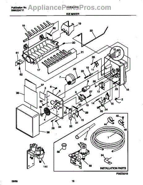 Frigidaire 218859701 Water Valve - AppliancePartsPros.com