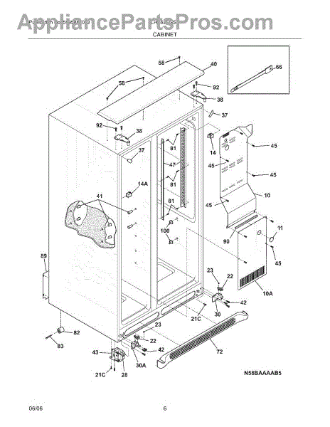 Parts for Frigidaire PLHS69EGSS1: Cabinet Parts - AppliancePartsPros.com