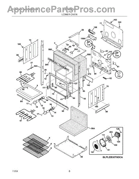 Parts for Frigidaire PLEB30T9DCA: Lower Oven Parts - AppliancePartsPros.com