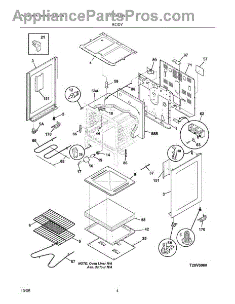 Frigidaire 3203550 Plug`button `oven Bottom ... tappan dishwasher wiring diagram 