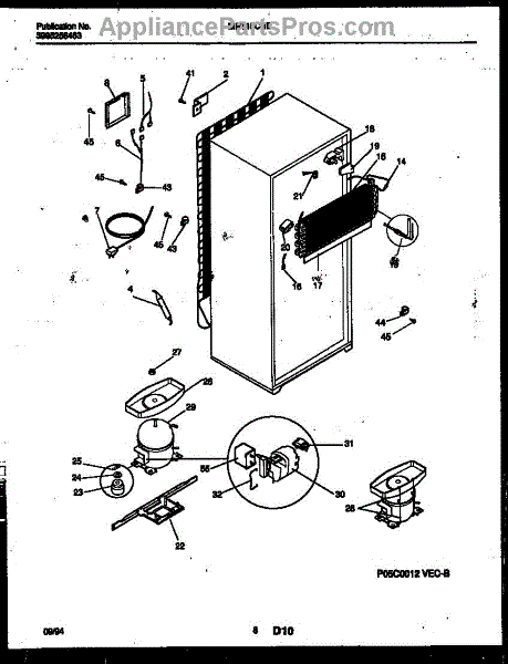 Frigidaire 5304476642 Compressor (AP4513799) - AppliancePartsPros.com