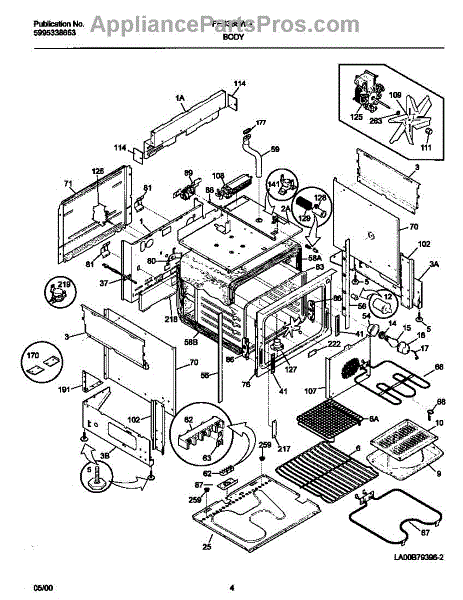 Frigidaire 318005201 Switch,thermal Cutout - AppliancePartsPros.com