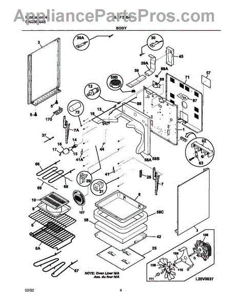 Parts for Frigidaire GLEF378ASE: Body Parts - AppliancePartsPros.com