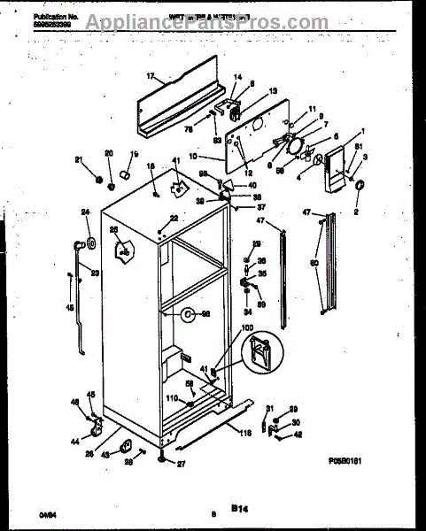 Frigidaire 215426702 Rod-Crisper Support (AP2111196 ...