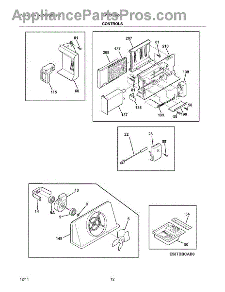 Parts for Electrolux EW23SS65HW0: Controls Parts - AppliancePartsPros.com