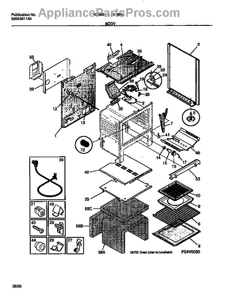 Frigidaire Model Efic123-ss Parts