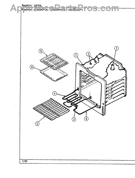 Parts for Hardwick H3520SPW: Oven Parts - AppliancePartsPros.com